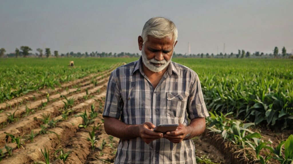 Farmers checking their PM-KISAN balance