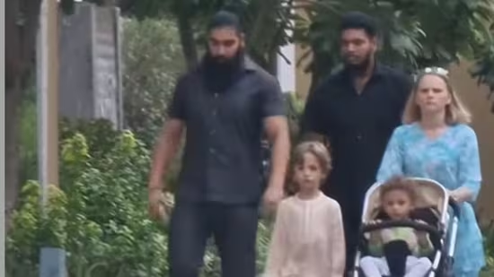 Karolina Goswami walking with security after facing threats from Dhruv Rathee's fanbase.