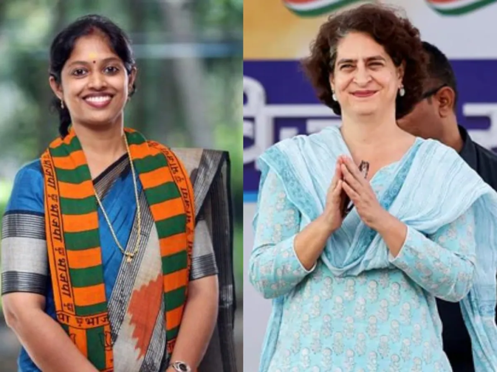 Priyanka Gandhi Vadra faces BJP’s Navya Haridas